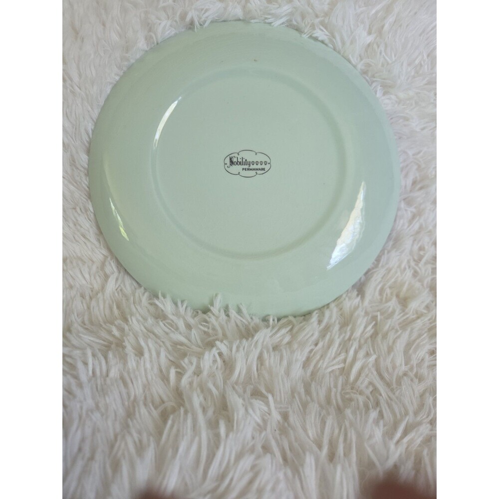 Nobility Permaware Mist 10 Inch Dinner Plate 1950 MCM Atomic Daisy Replacement - Picture 4 of 5